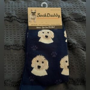 Women's Blue Dog Pattern Socks